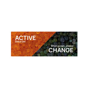 Active-Change-Aufkleber für Silicagel Orange-Grün